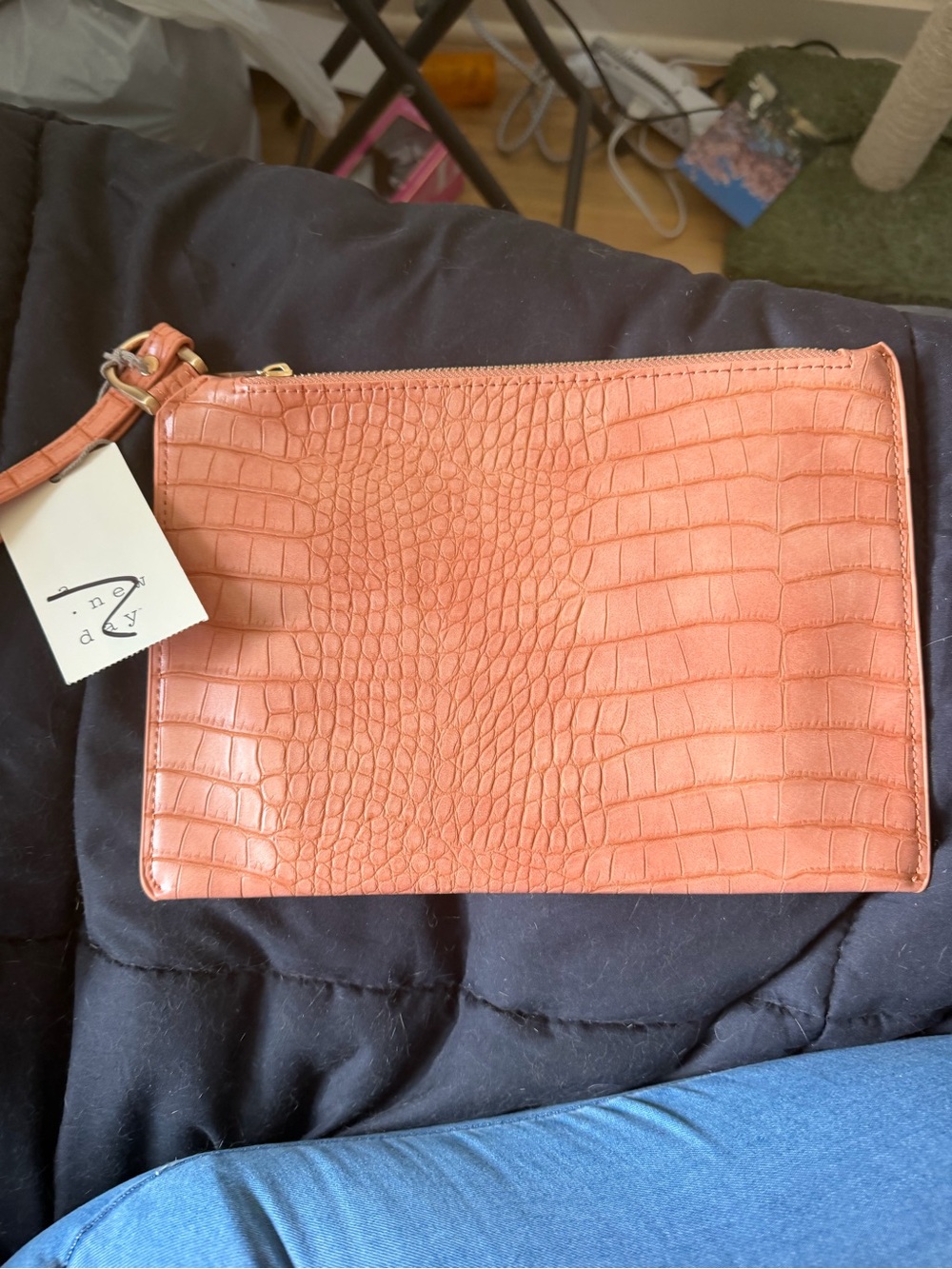 A New Day Light Peach Wristlet